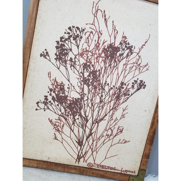 Vintage 1980 SHELTON JEPSON Hand Screen Print Framed MCM Wall‎ Decor Mid Century - Picture 10 of 12